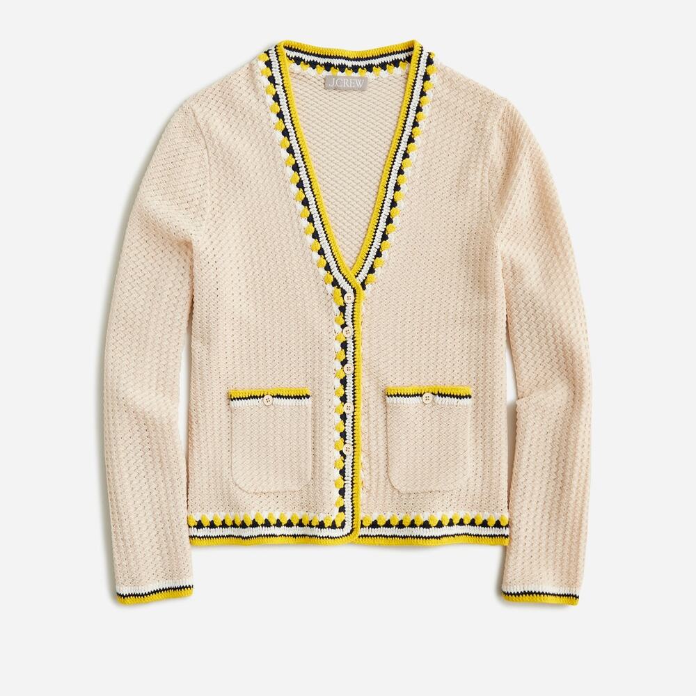 J.Crew Crochet Cardigan Sweater Size S